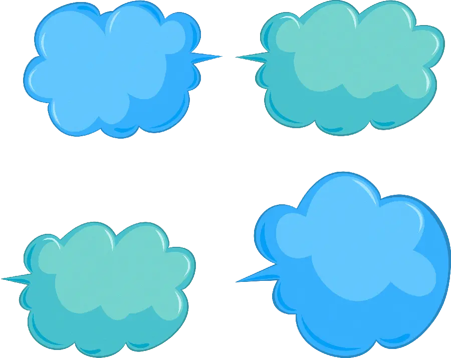 Speech Bubble Vector Layered Vector in PNG Format