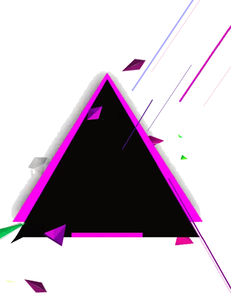 Black triangle graphic design with face border in full hd quality