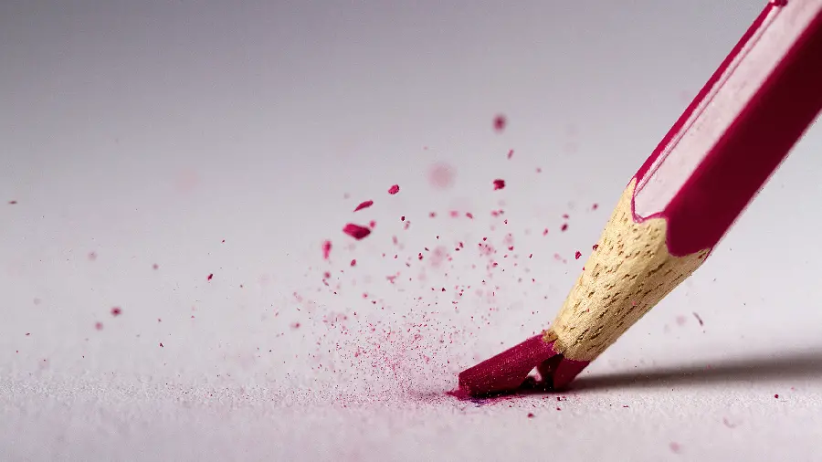 Special desktop background with broken colored pencil design