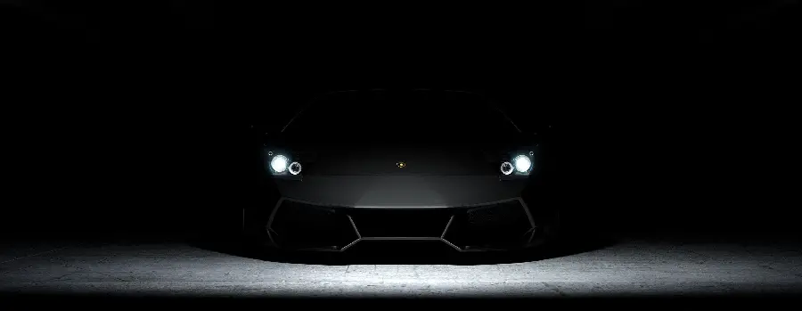 Black Lamborghini photo suitable for profile
