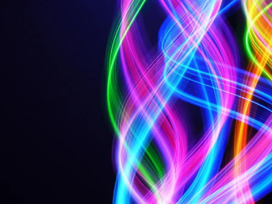 Wallpaper with a dancing light theme suitable for computers