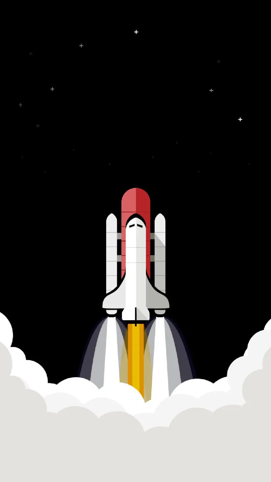 Attractive wallpaper of a rocket suitable for Samsung phones 