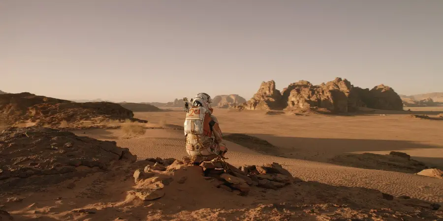 Amazing Stock Photo of Astronaut on Mars
