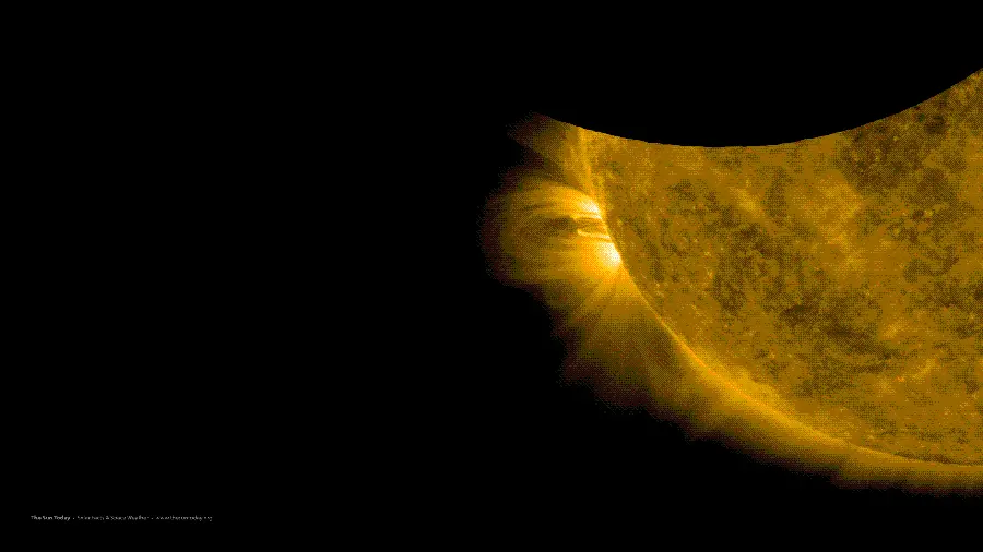 Close-up Yellow Sun Wallpaper for Astronomy Enthusiasts
