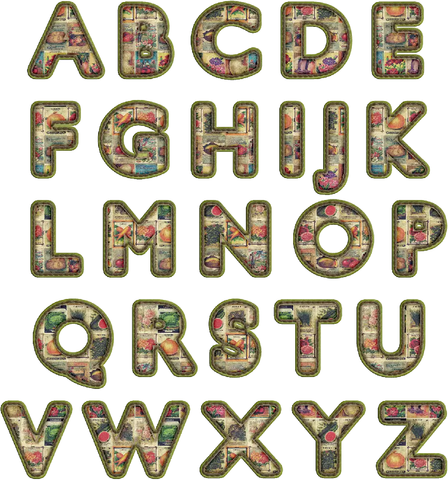 Vegetables English Alphabet Pictures