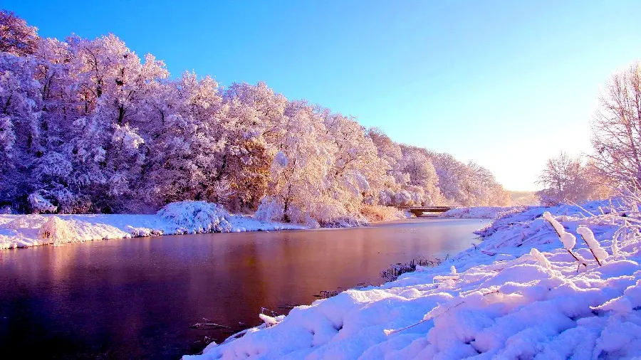 Photo Snowy winter in HD quality