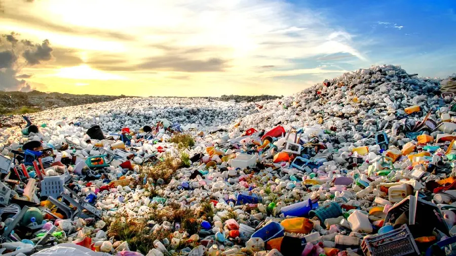 Photo of creating huge and dangerous garbage mountains by humans in 2023