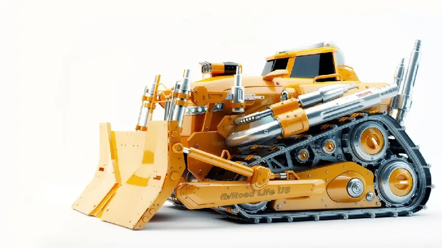 Graphic Bulldozer Photo