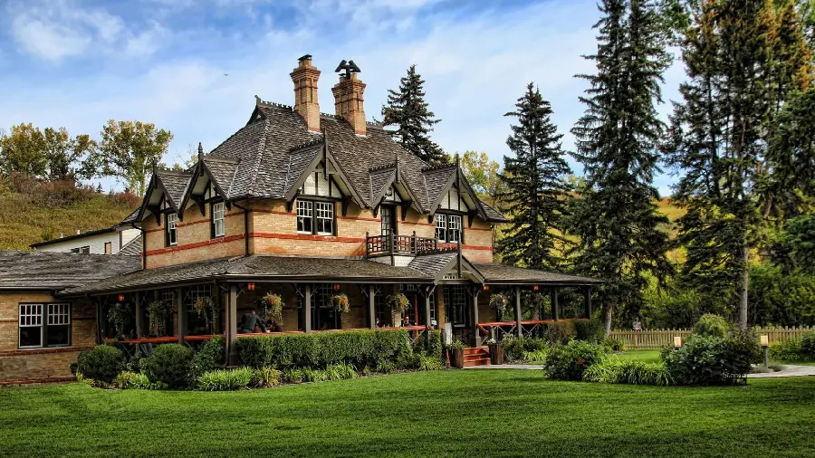 Amazing background of dream cottage in the forest with very good quality 