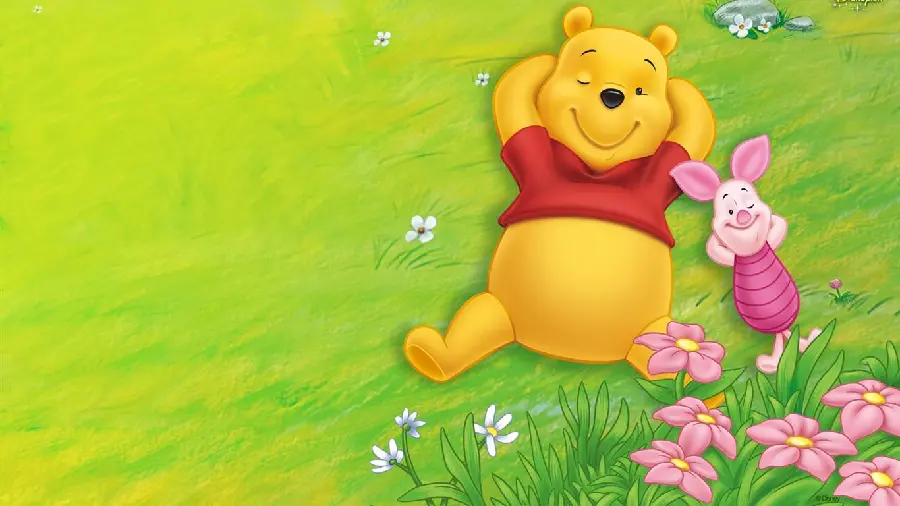 Cute and beautiful background of Winnie the Pooh animation For Kids Tablets