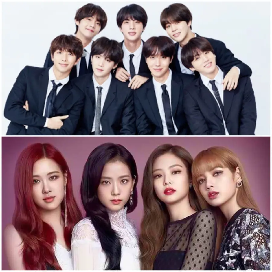 BTS and Blackpink profile photo together for WhatsApp and Instagram