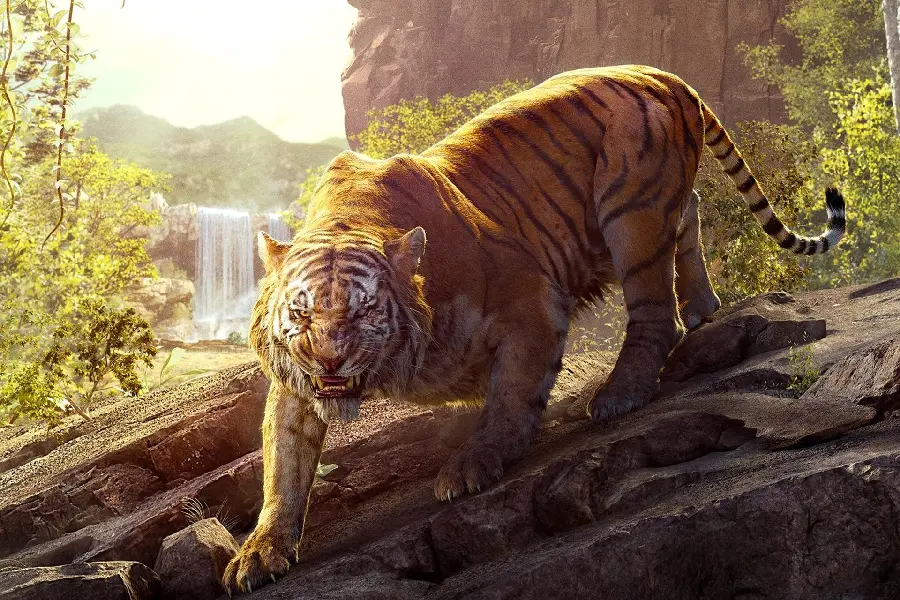 Furious Tiger Graphic Background