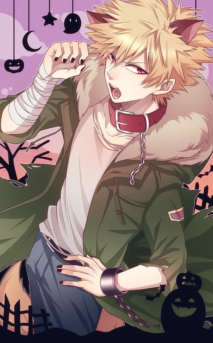 The most mysterious anime profile of a golden-haired boy for Telegram