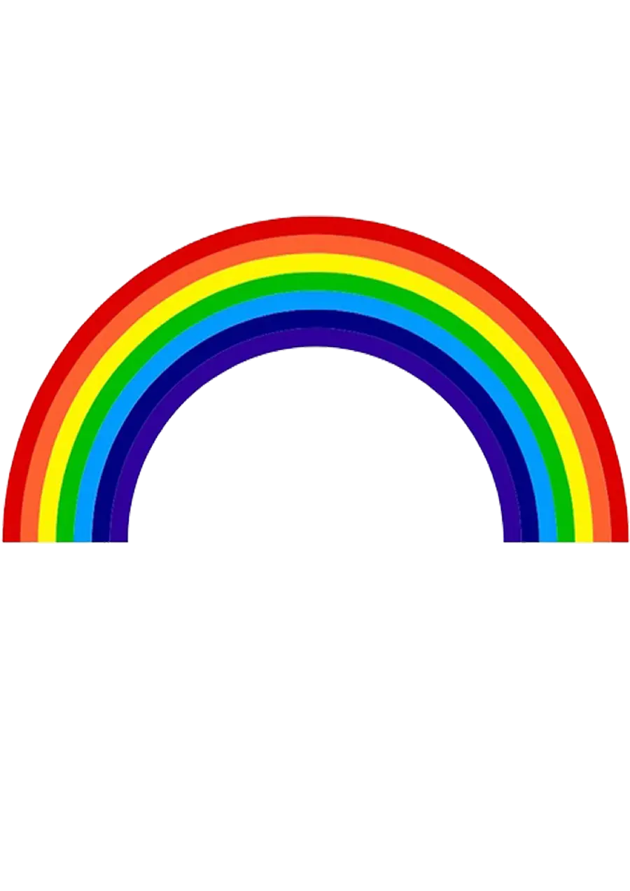 Vector rainbow png cut out