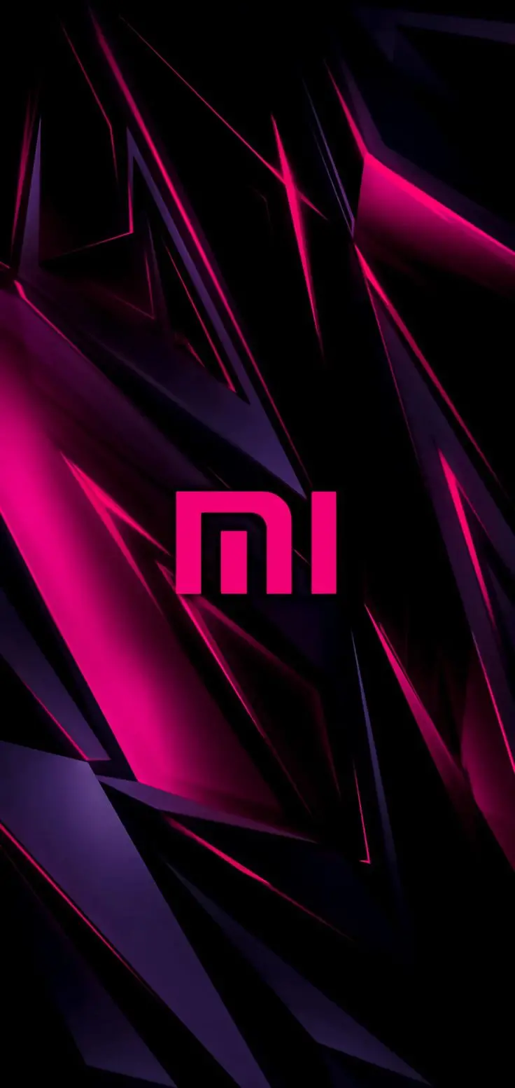 Download the original Xiaomi background with a pink logo