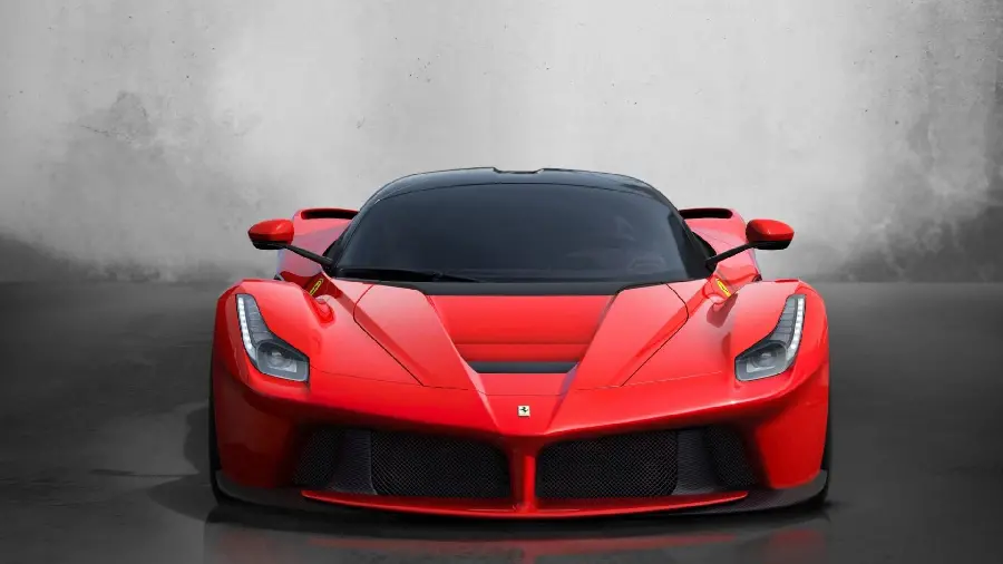 Interesting and beautiful photo of a red sports car in excellent quality 