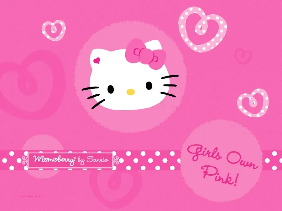The most beautiful pink profile of Hello Kitty completely free