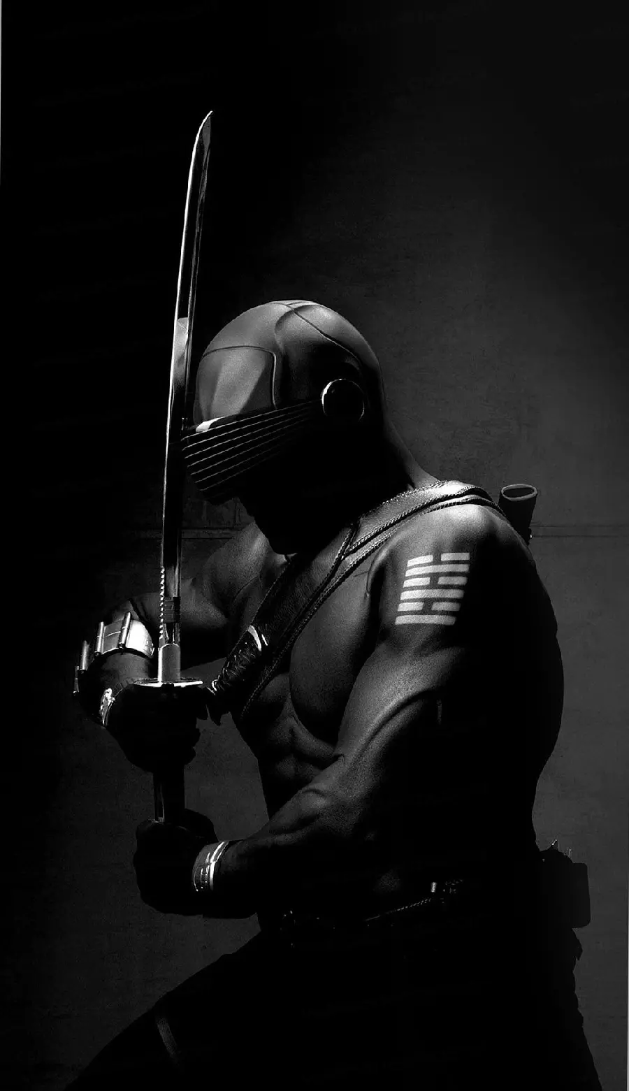 Spectacular Ninja photo with a spectacular black theme for Instagram