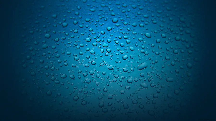 Raindrops image with blue background as Background