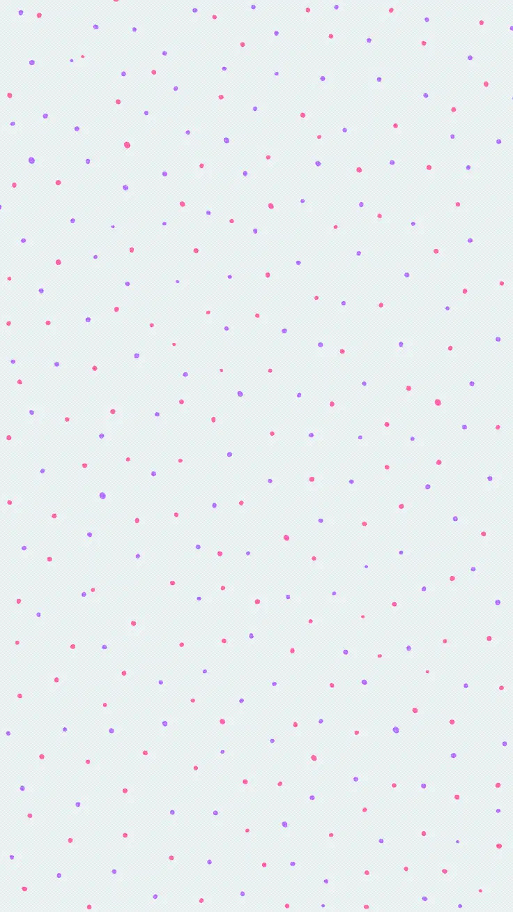Beautiful polka dot wallpaper for iPhone with white background