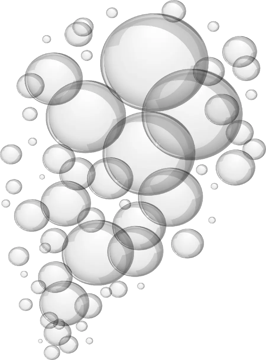 Gray soap bubble photo without background