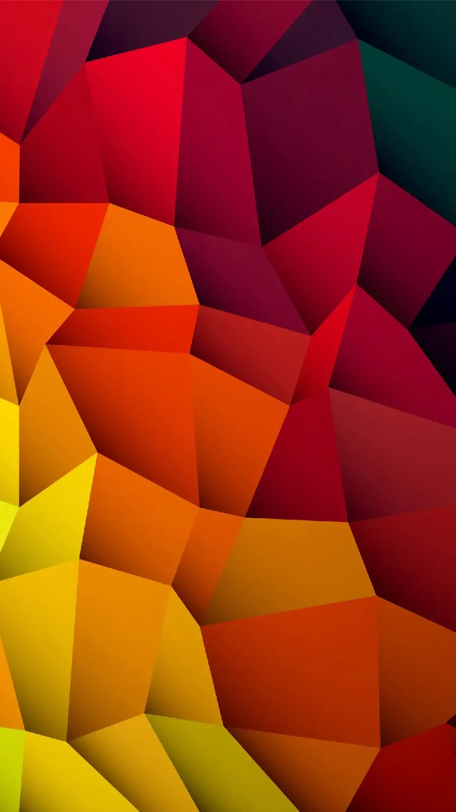 Attractive photo of a triangle-shaped gradient with a variety of color combinations 