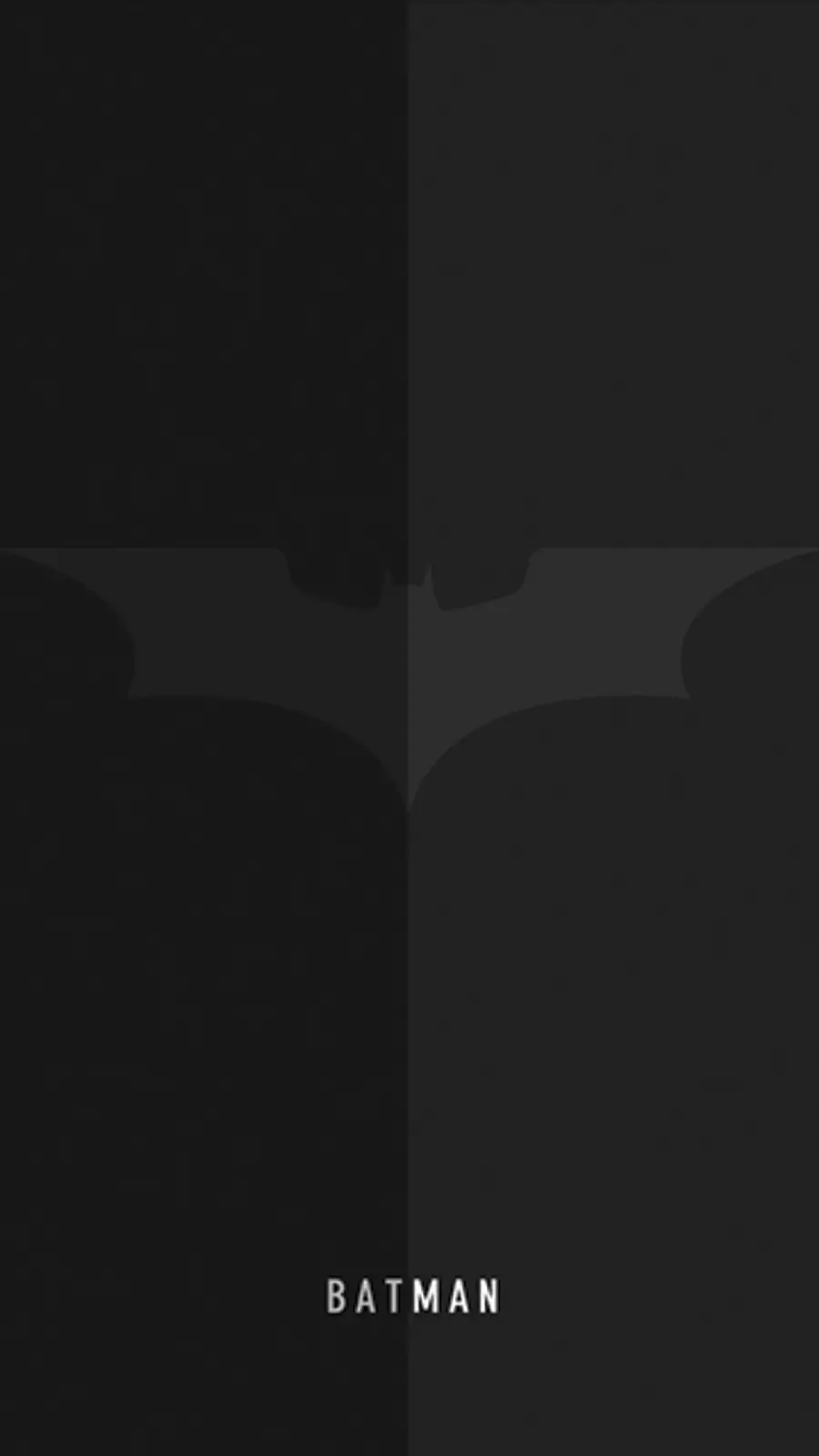 Minimalist Batman Wallpaper with a Special Black Gray Theme