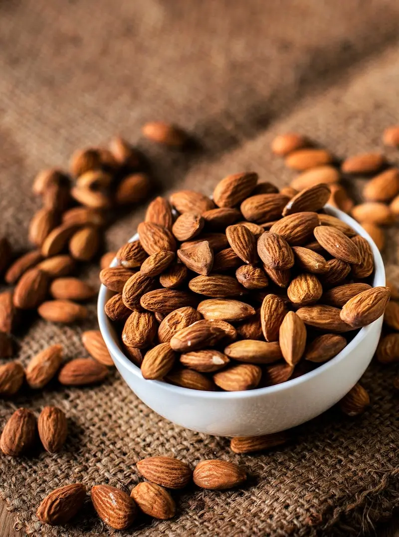 Interesting photo of delicious mountain almonds useful for Health