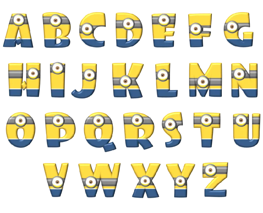 Cartoon English Letters Pictures Pinyons