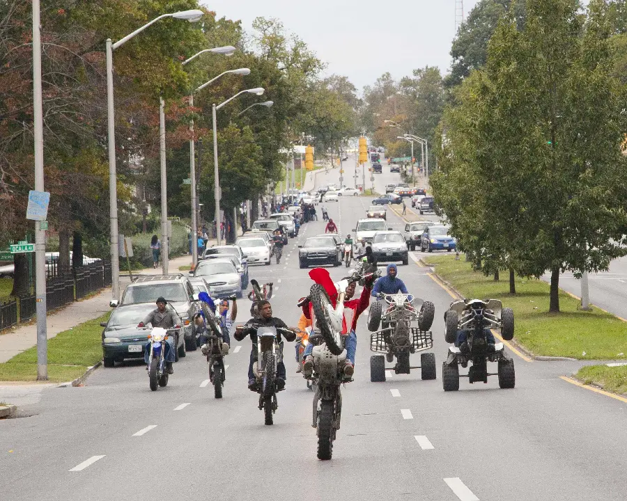 Photo of a motorcycle group riding a motorcycle
