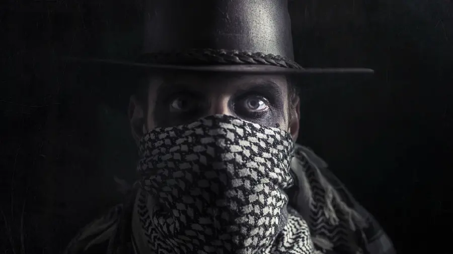 Dark and scary Mac OS X boyish wallpaper