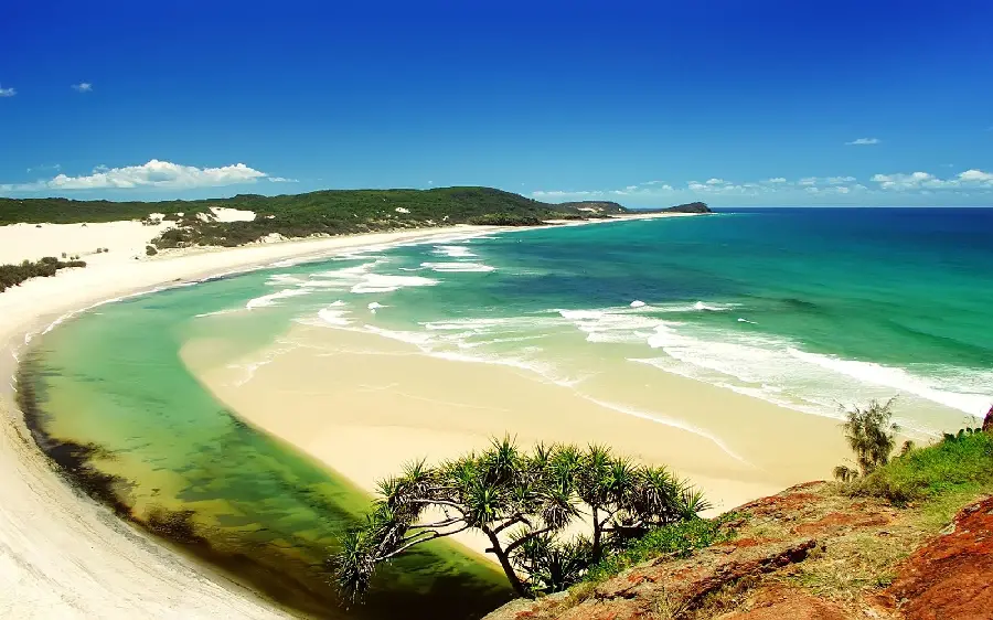 Amazing view of the beautiful summer beach from above in JPG format