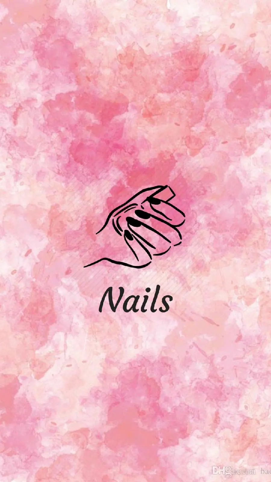 Best Stylish Mobile Wallpaper for Nail Artists with the Title Nails