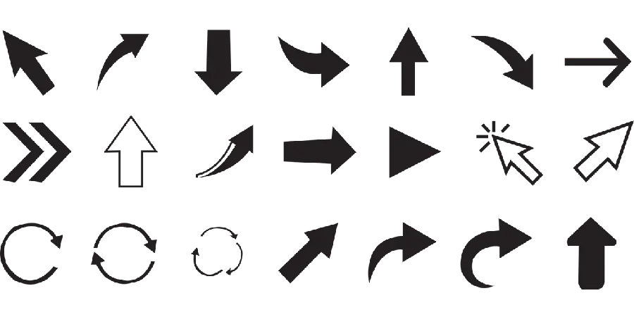 Directional Arrow Vector and Arrow Vector Arrow Vectors