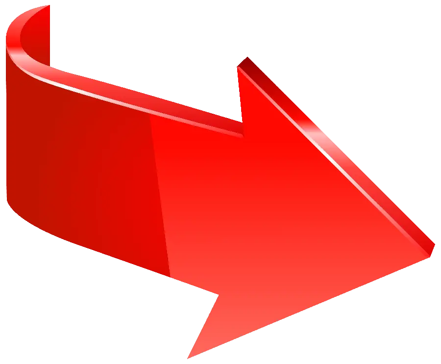 Red Right Arrow or Arrow PNG Image
