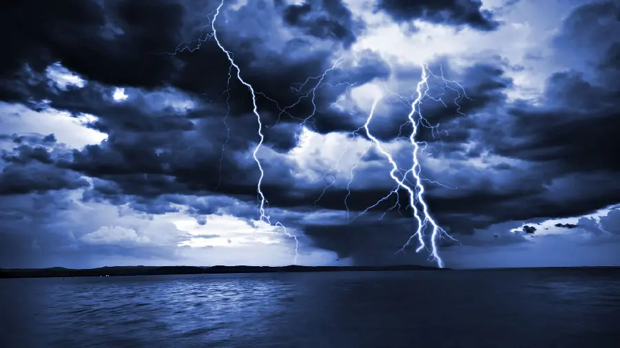 Super beautiful background of lightning in the sky