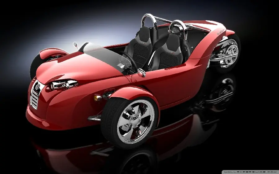 Photo of a different three-wheeled motorcycle 