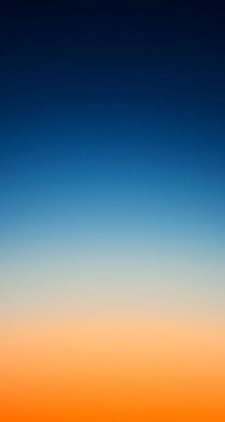 Dreamy navy blue to orange gradient background photo for iPhone
