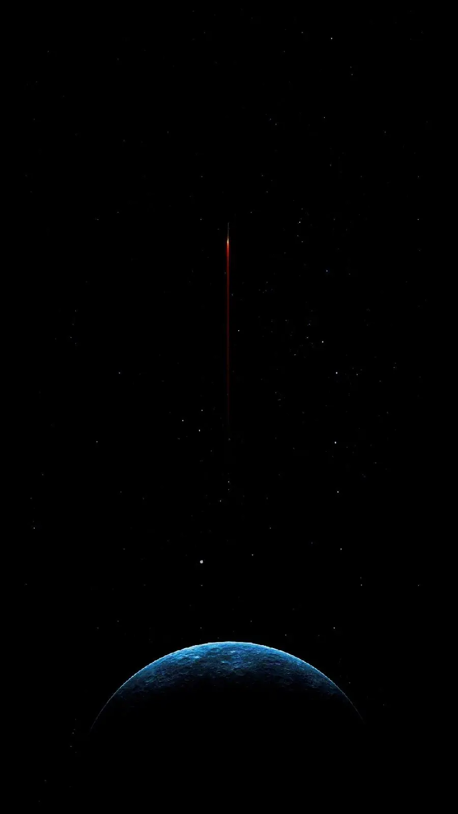 Amazing photo of a rocket in space for the phone background 
