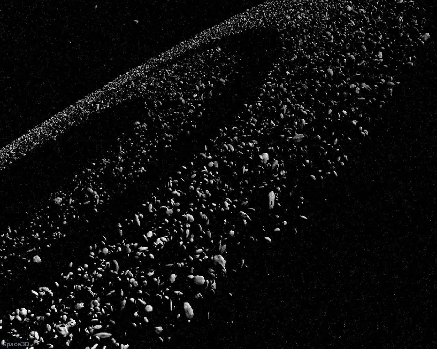 Super cool black and white photo of the asteroid belt 2023