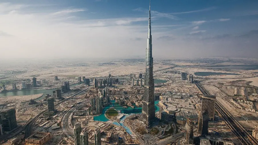 Beautiful photo of Dubai city at day for Instagram post