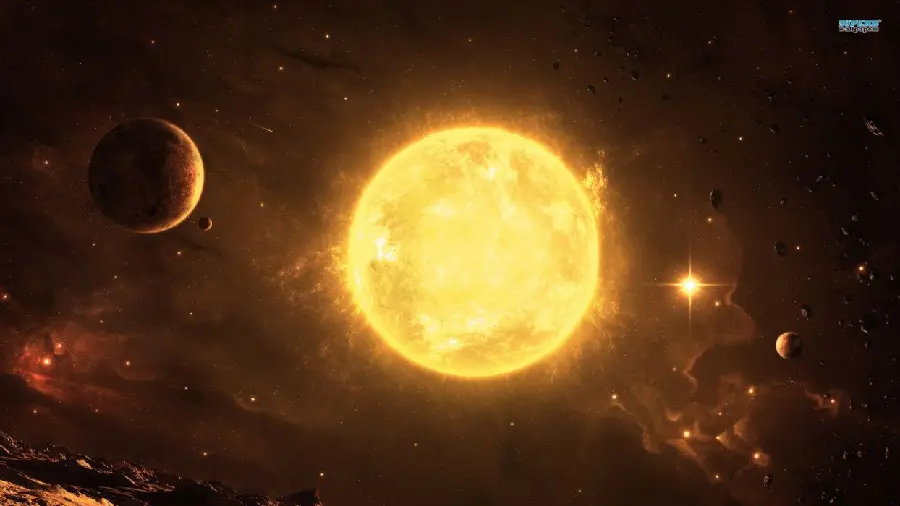 The Sun's Bright Star with Very Hot Temperature in a Real Frame