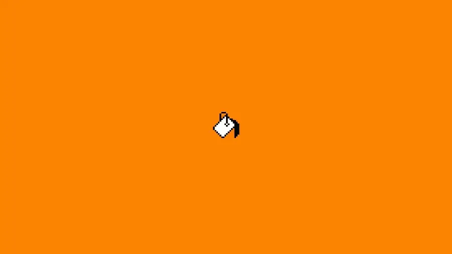 Orange wallpaper for girls and boys in a minimal style
