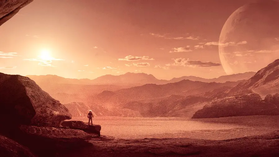 Dreamy photo of Mars or Mars suitable for Telegram profile