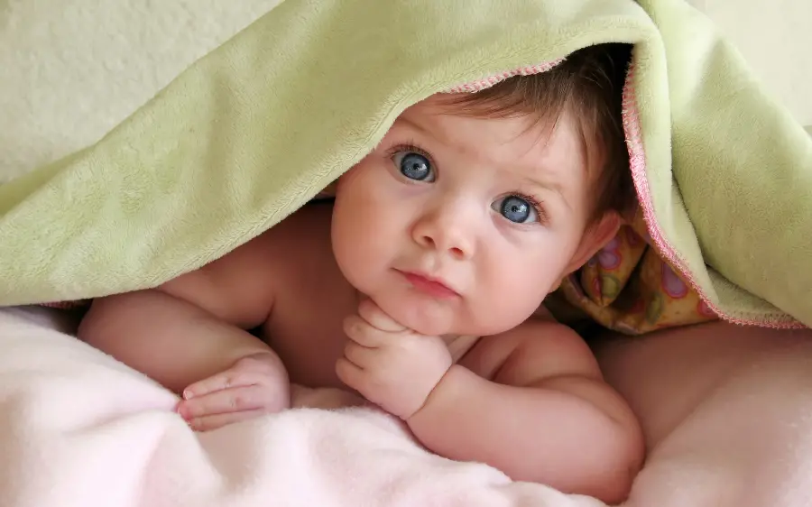 Beautiful little baby photo