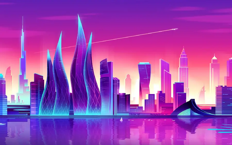 Latest purple graphic photo for laptop background
