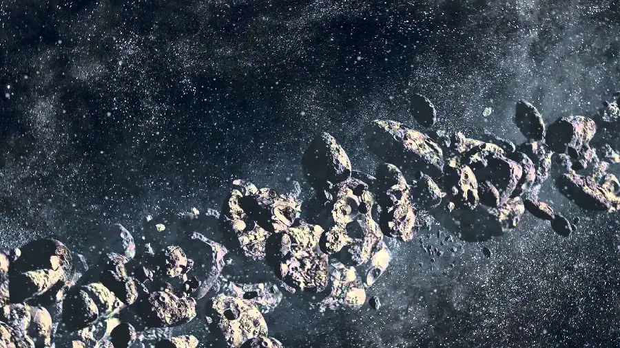 Amazing Asteroid Belt Wallpaper for Desktop