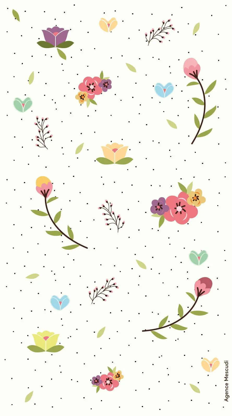 The most beautiful girly wallpaper for your phone with spring flowers