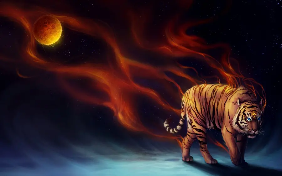Download the fiery tiger boy profile for Telegram in excellent HD quality