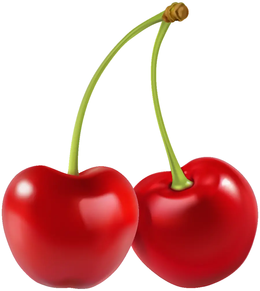 Most downloaded double cherry photo with blank background